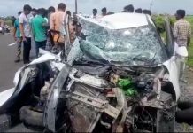 भिषण अपघातात दोघे ठार, 2 गंभीर